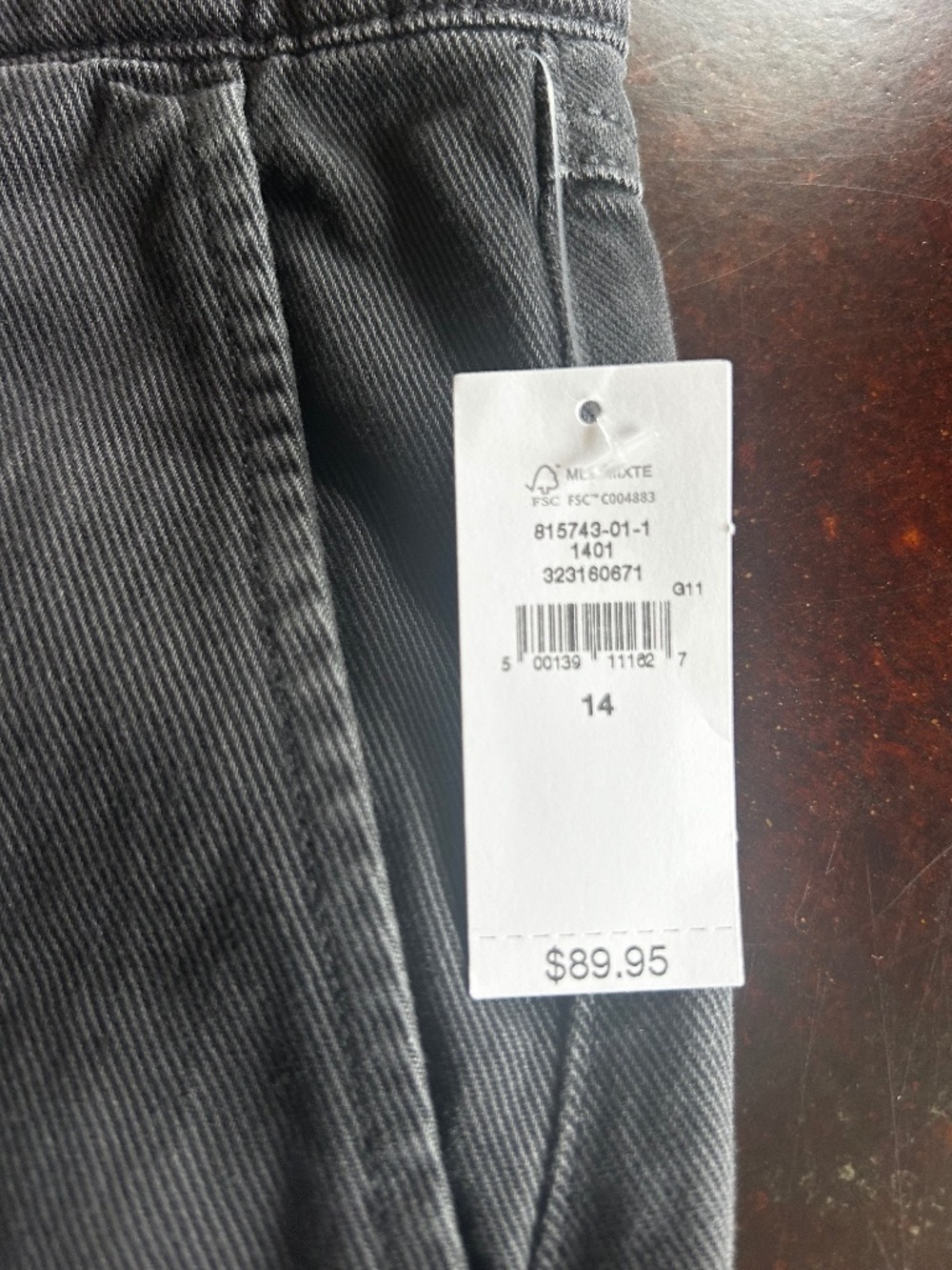 Brand new with tags GAP black jeans